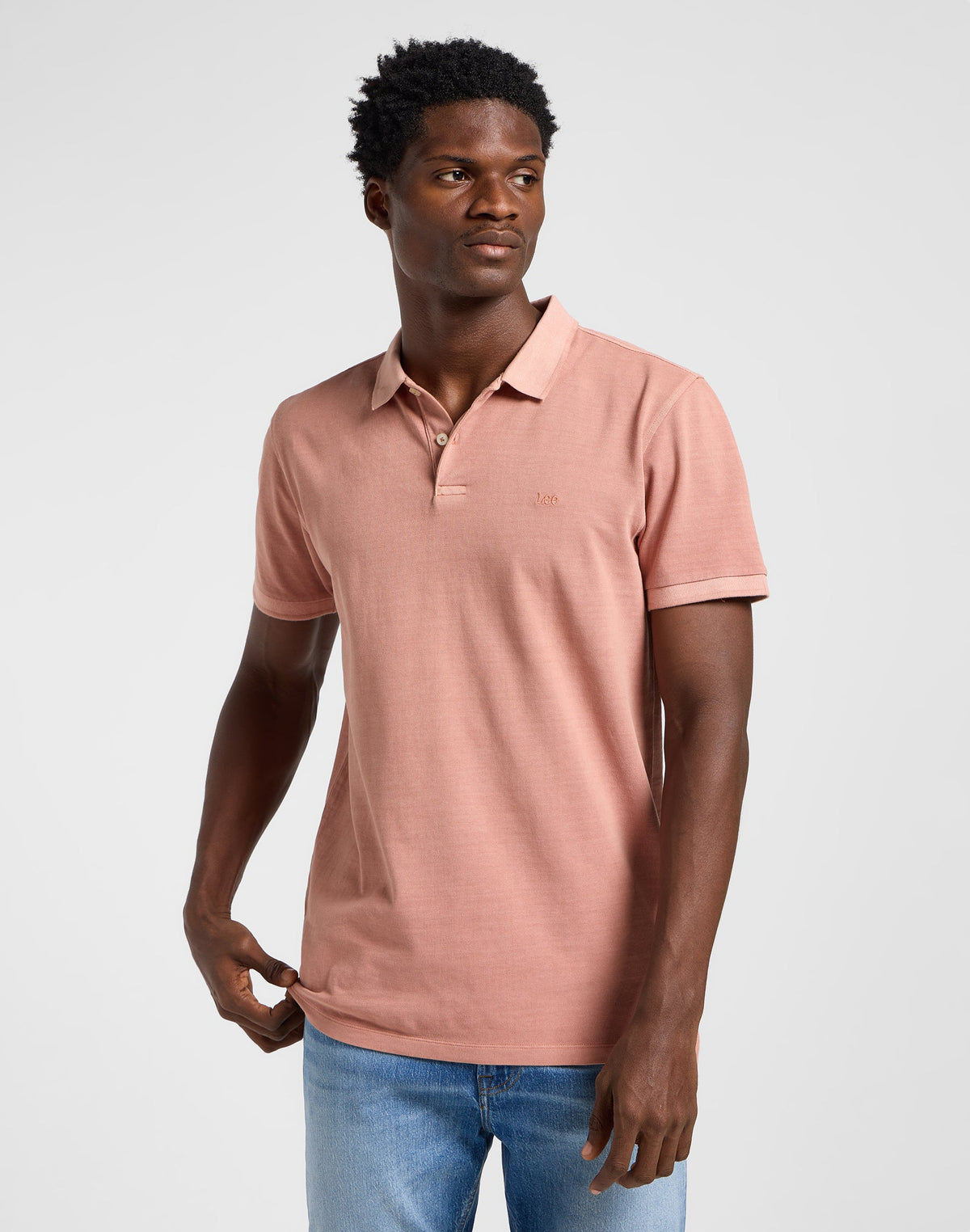 Garment Dye Polo in Sepia