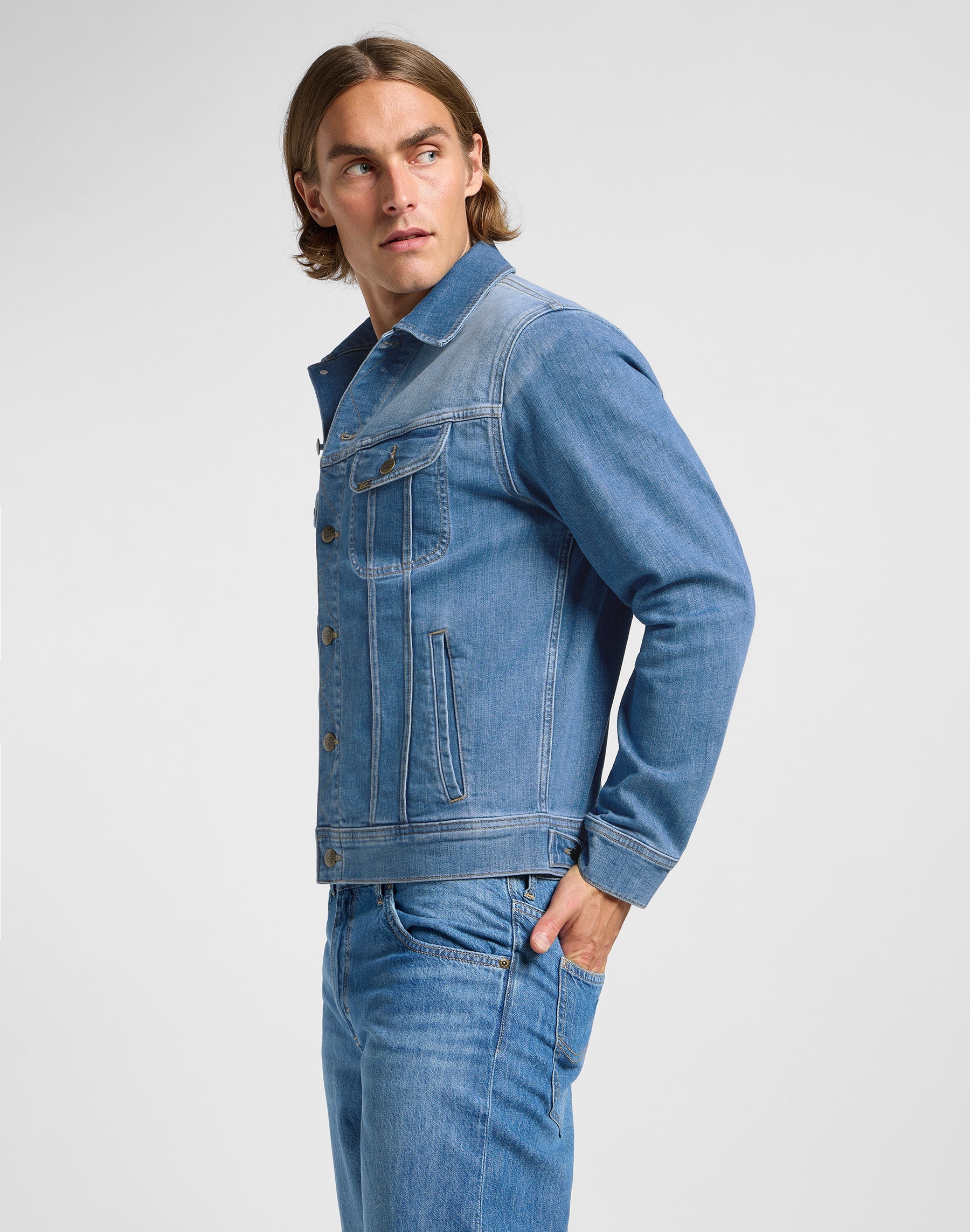 Rider Jacket in Worn Indigo