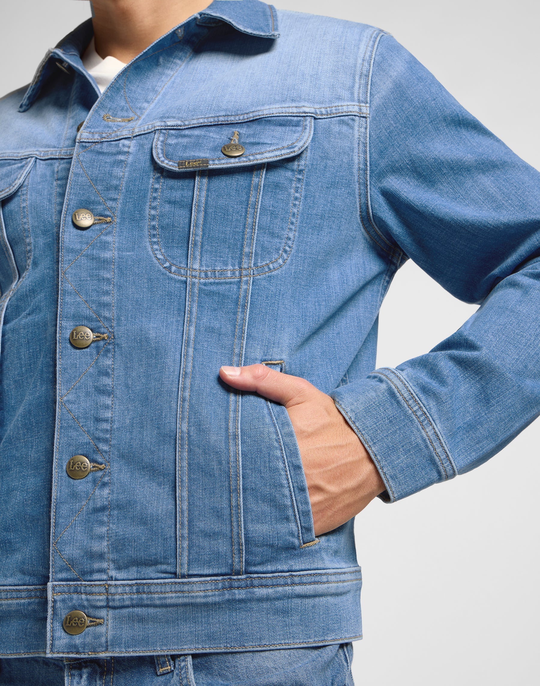 Rider Jacket in Worn Indigo