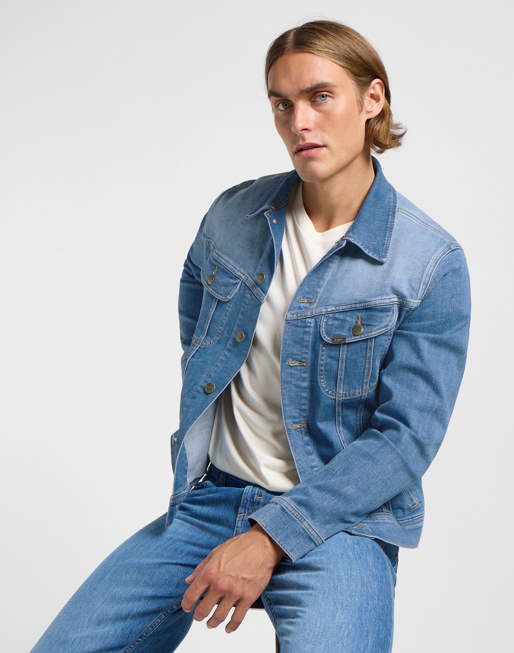 Rider Jacket in Worn Indigo