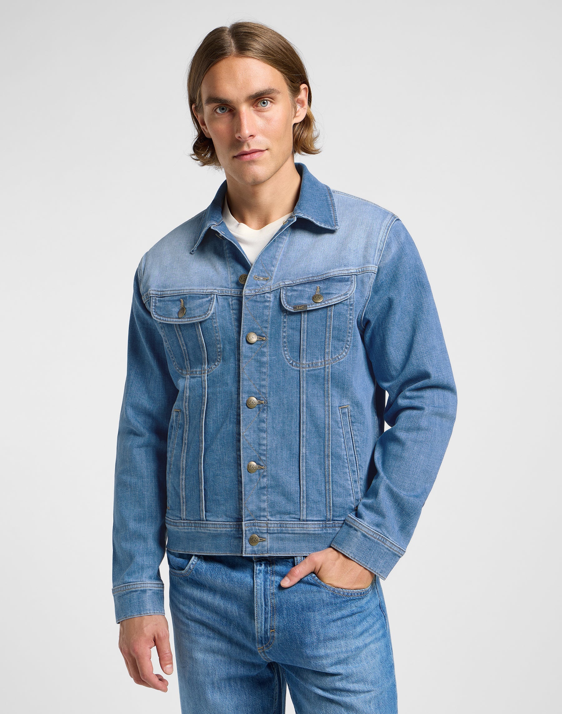 Rider Jacket in Worn Indigo
