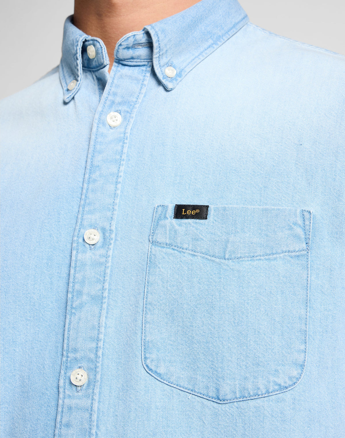 Lee Button Down Ss in Light Desert Wash
