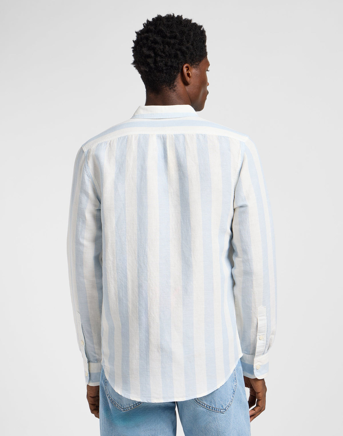 Patch Shirt in Shy Blue