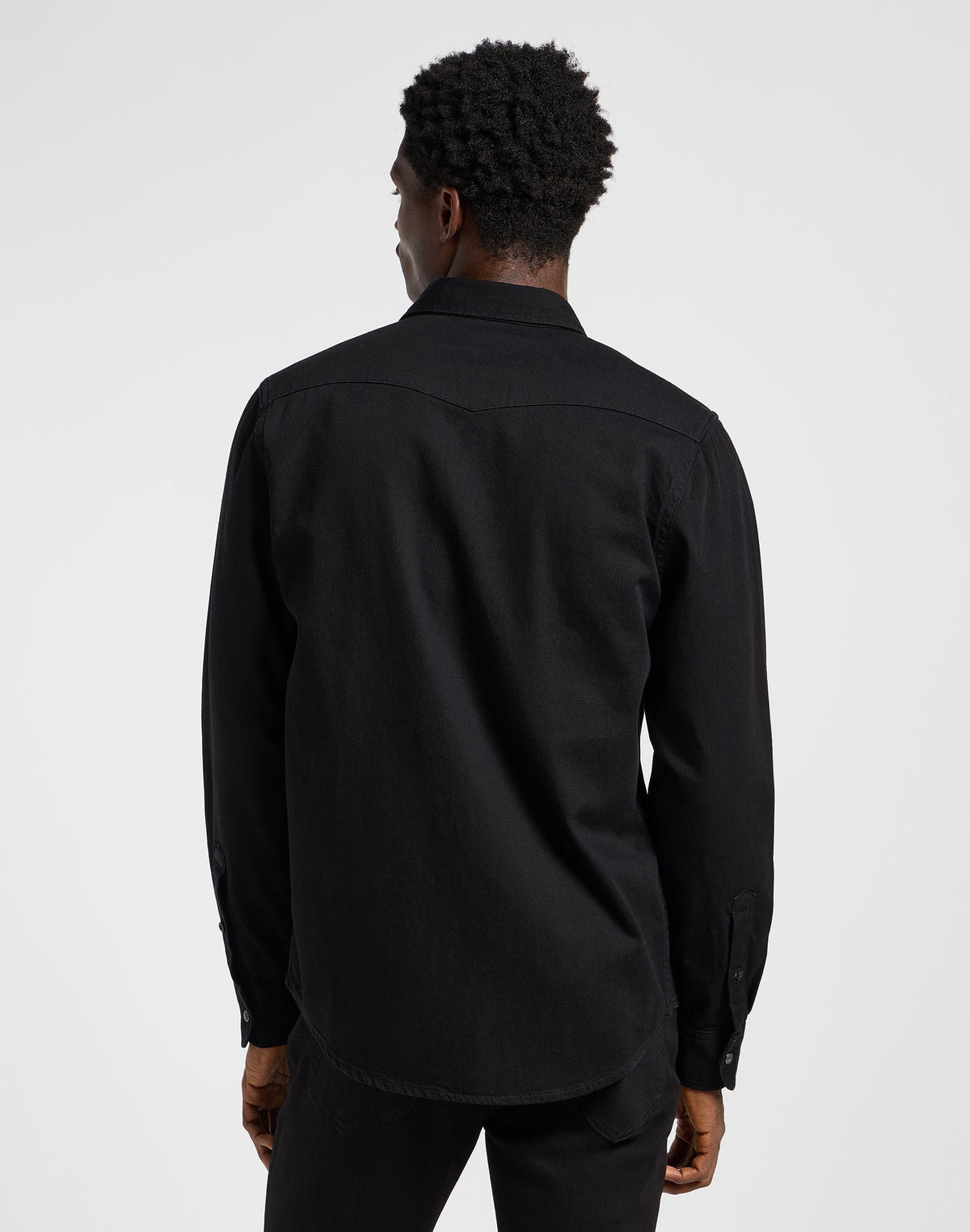 Regular Western Shirt in Black