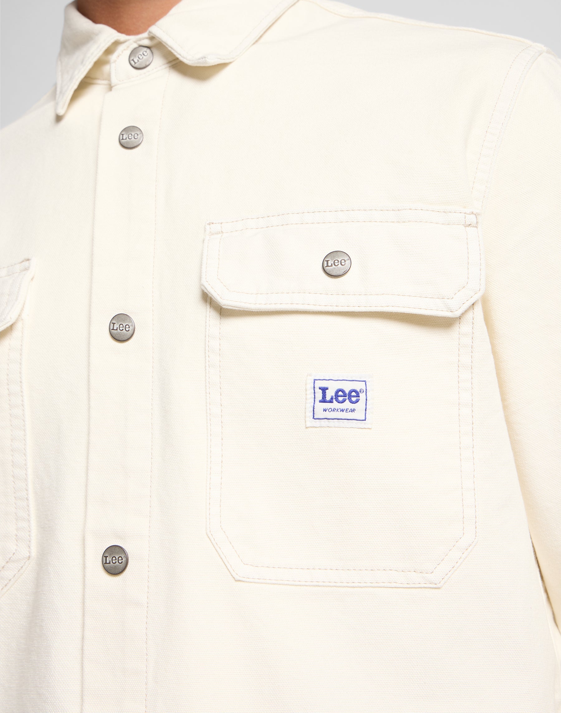 Workwear Overshirt in Ecru