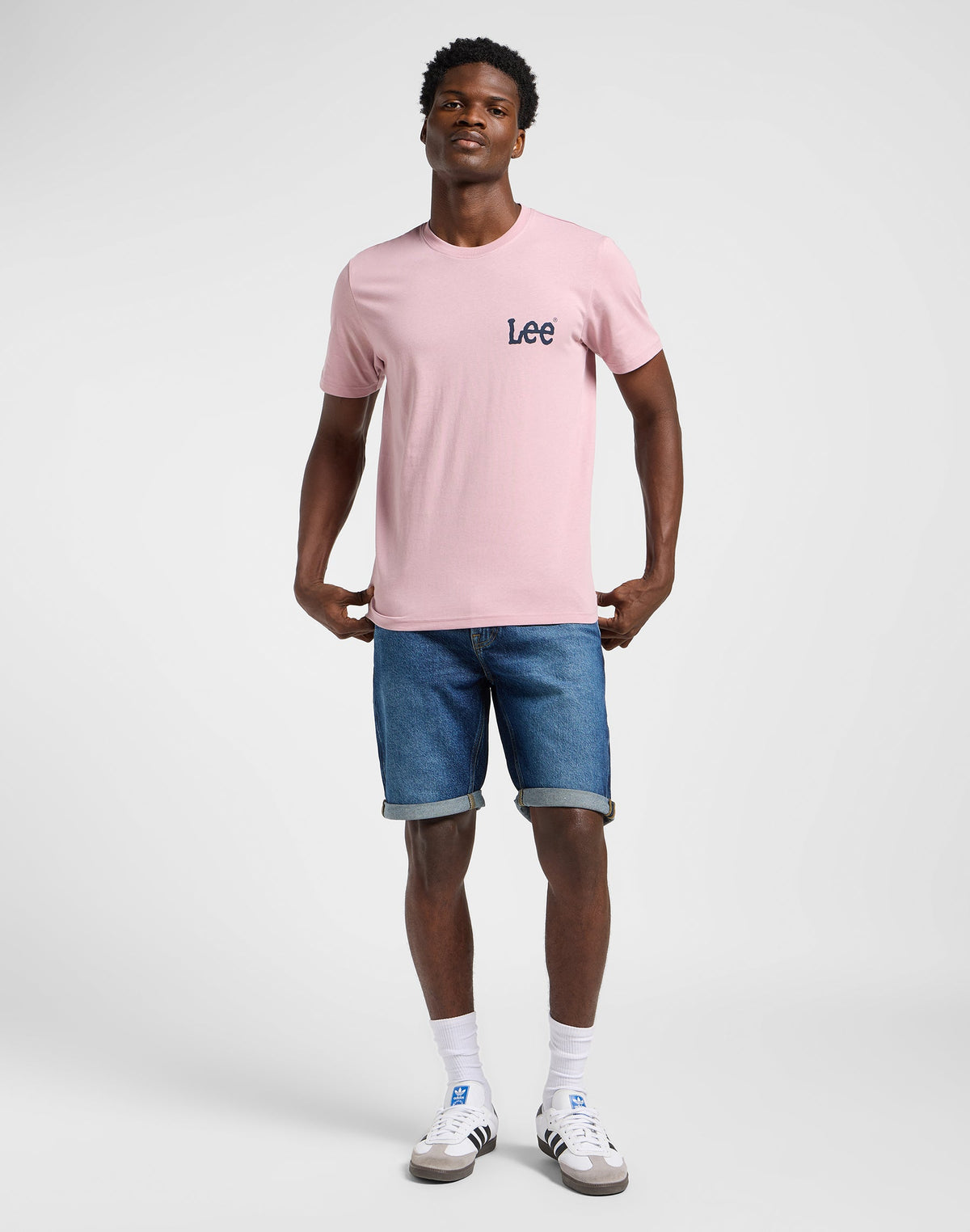 Medium Wobbly Lee Tee in Soft Mauve