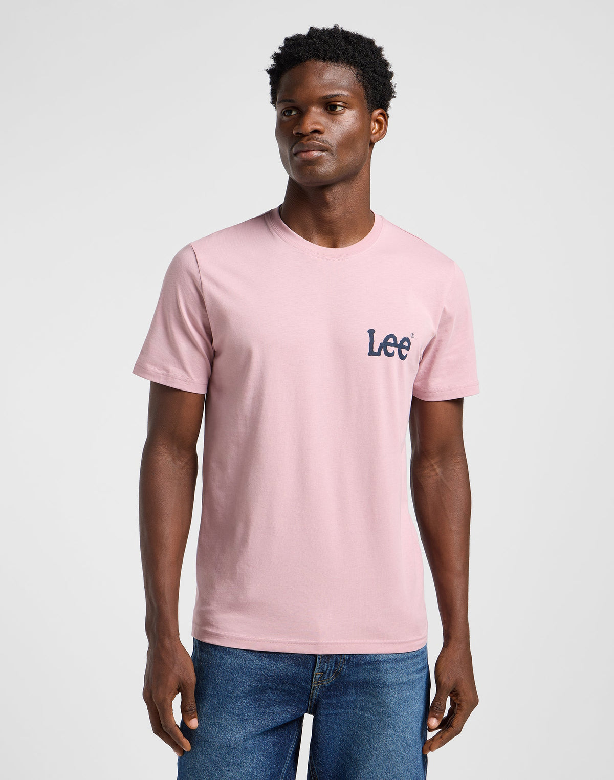 Medium Wobbly Lee Tee in Soft Mauve