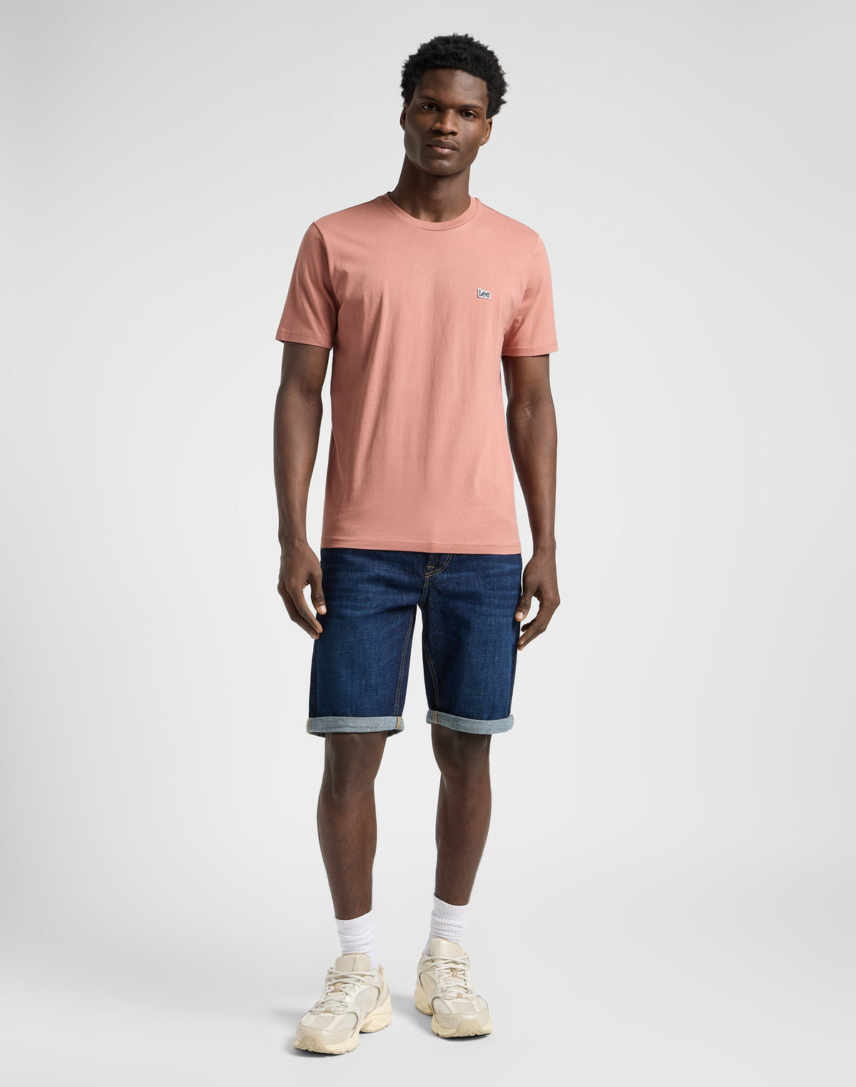 Ss Patch Logo Tee in Sepia