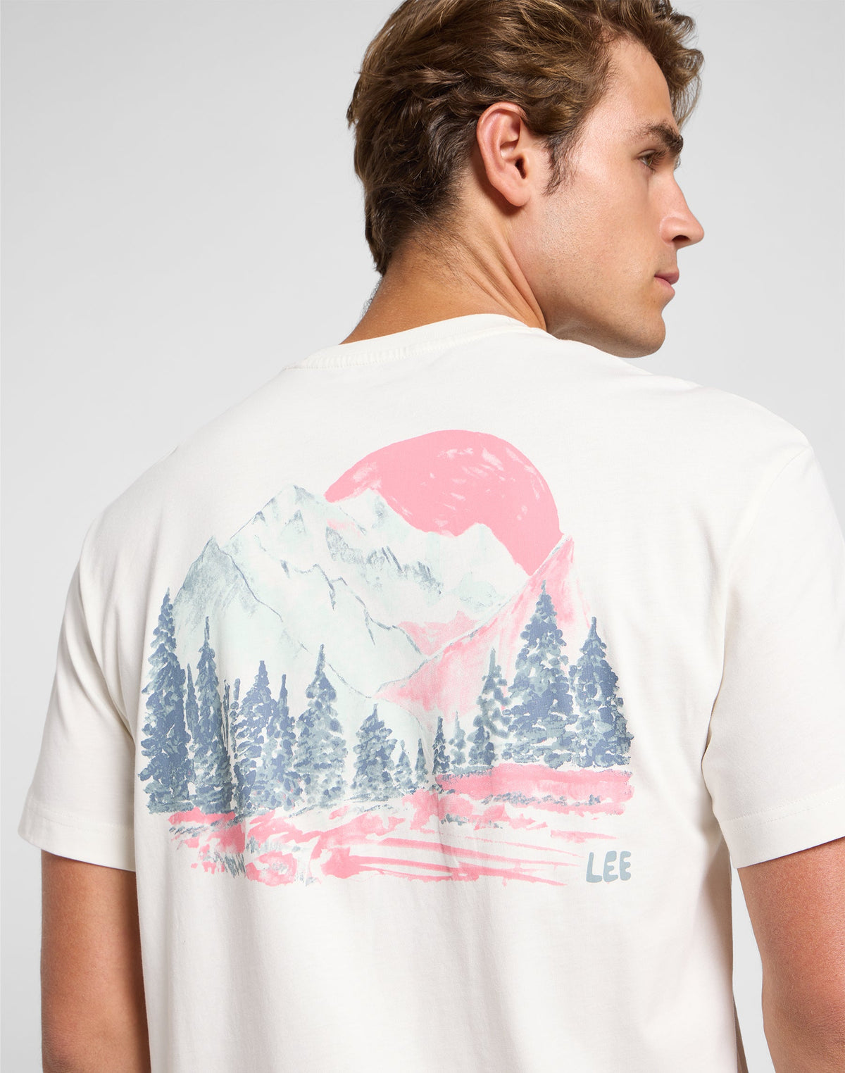 Relaxed Graphic Tee in Ecru