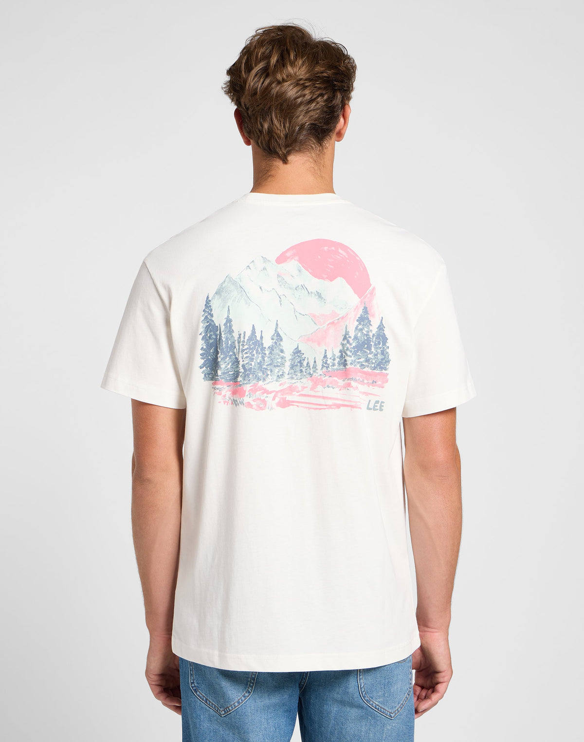 Relaxed Graphic Tee in Ecru