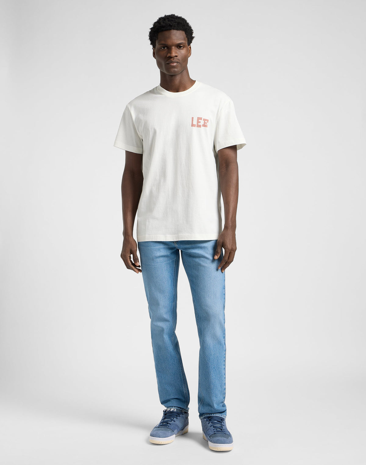 Relaxed Graphic Tee in Ecru
