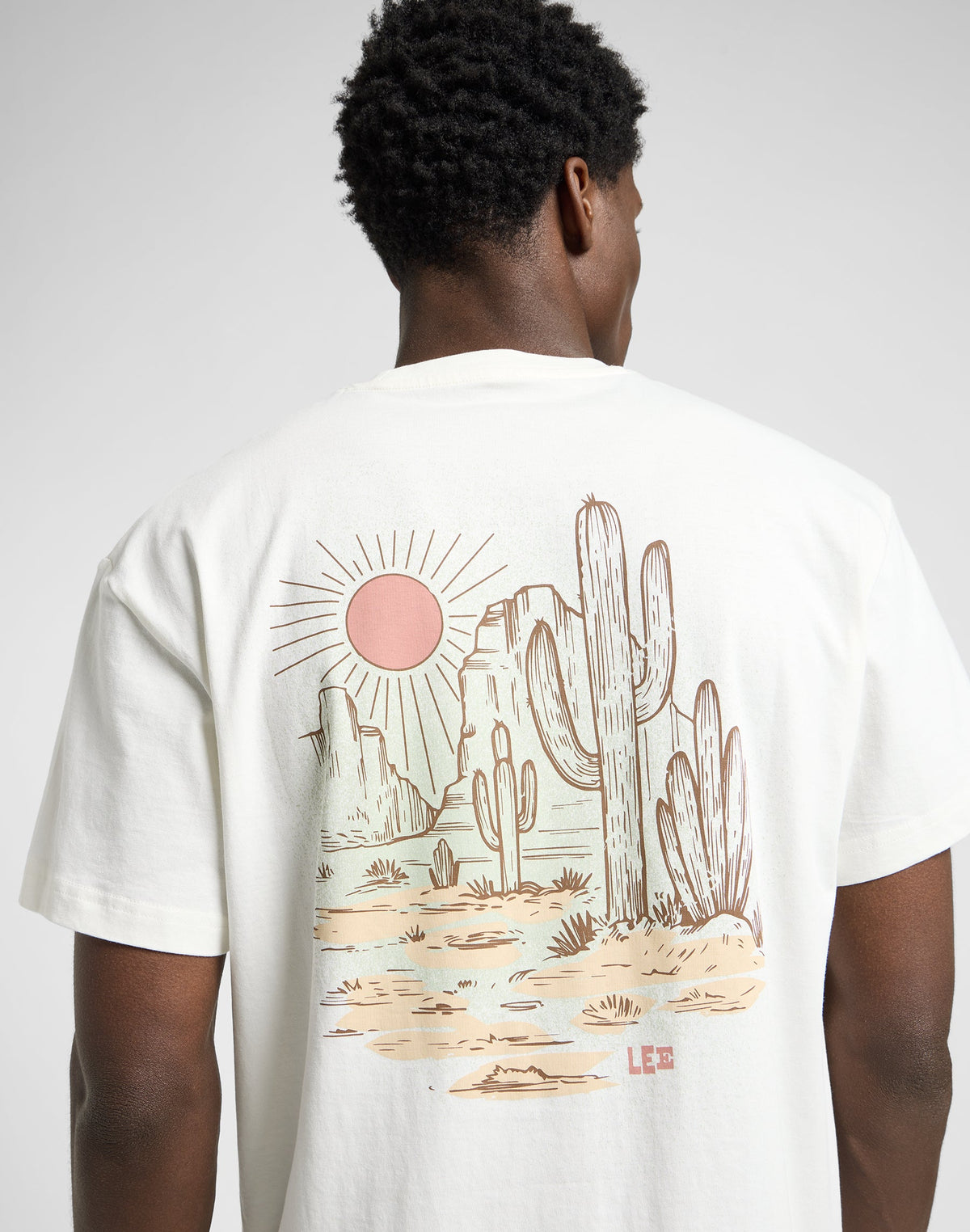 Relaxed Graphic Tee in Ecru