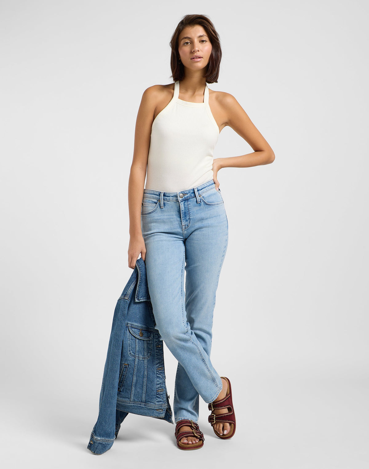 Marion Straight in Light Azul