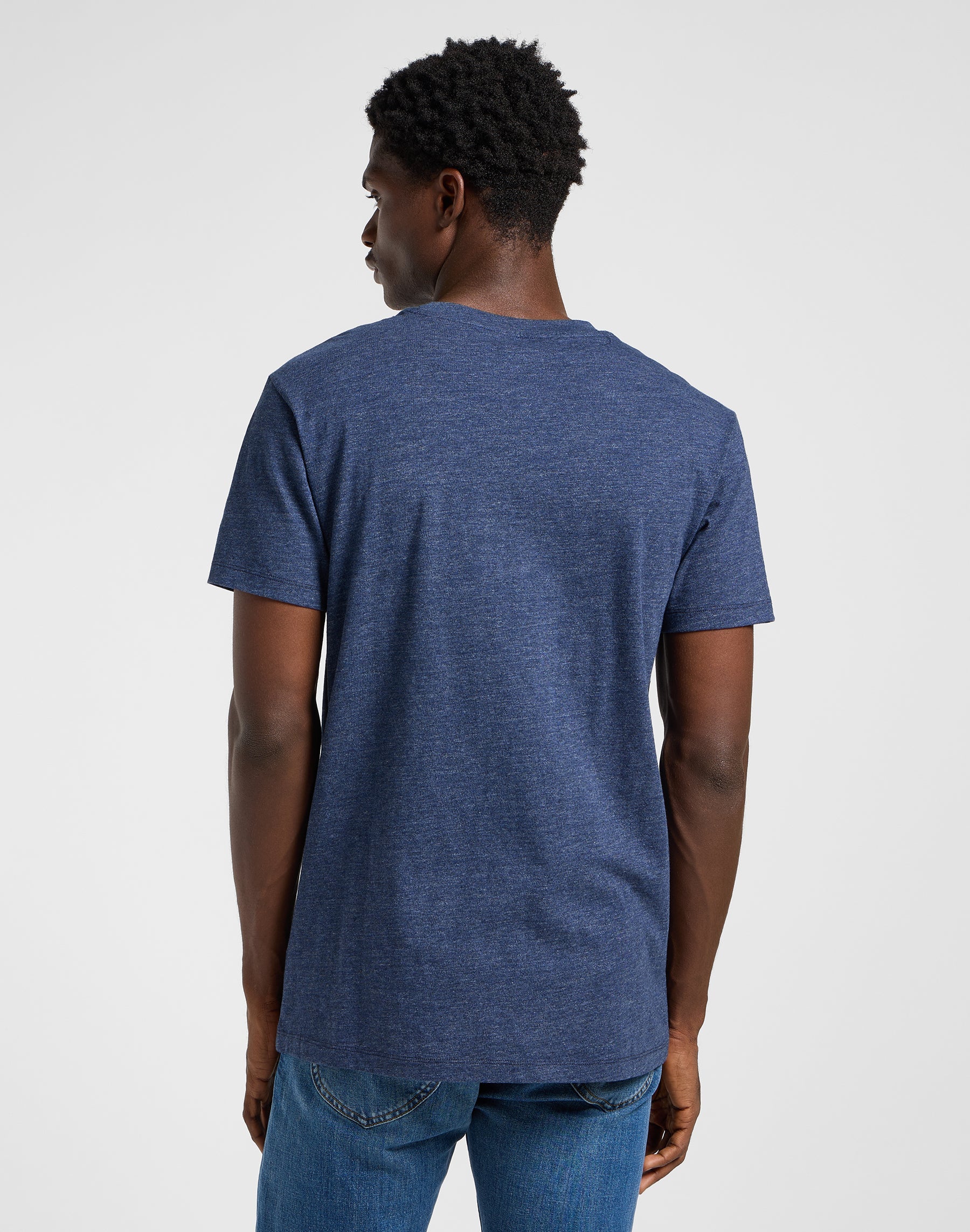Ultimate Pocket Tee in Navy Mele