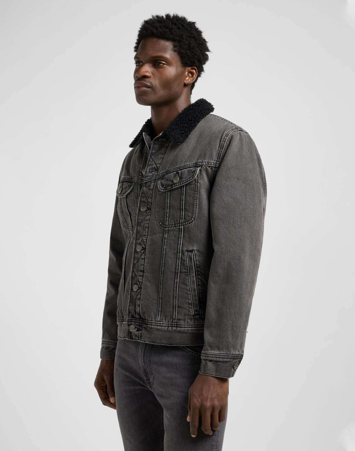 Sherpa Jacket in Deep Obsidian