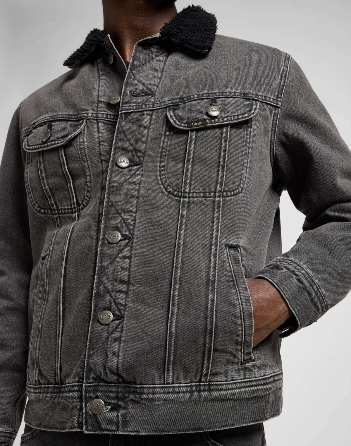 Sherpa Jacket in Deep Obsidian