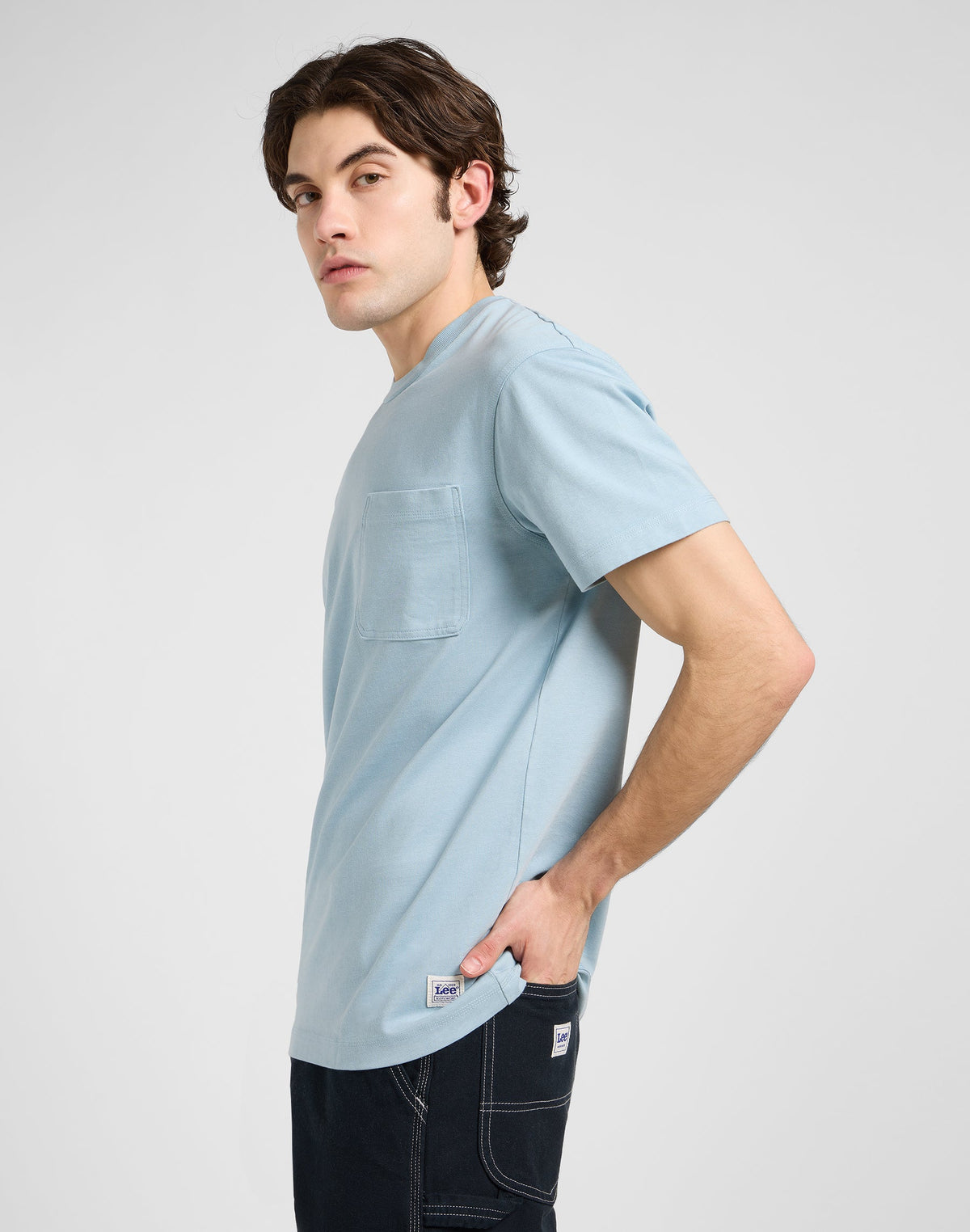 Ww Pckt Tee in Jet Stream Blue