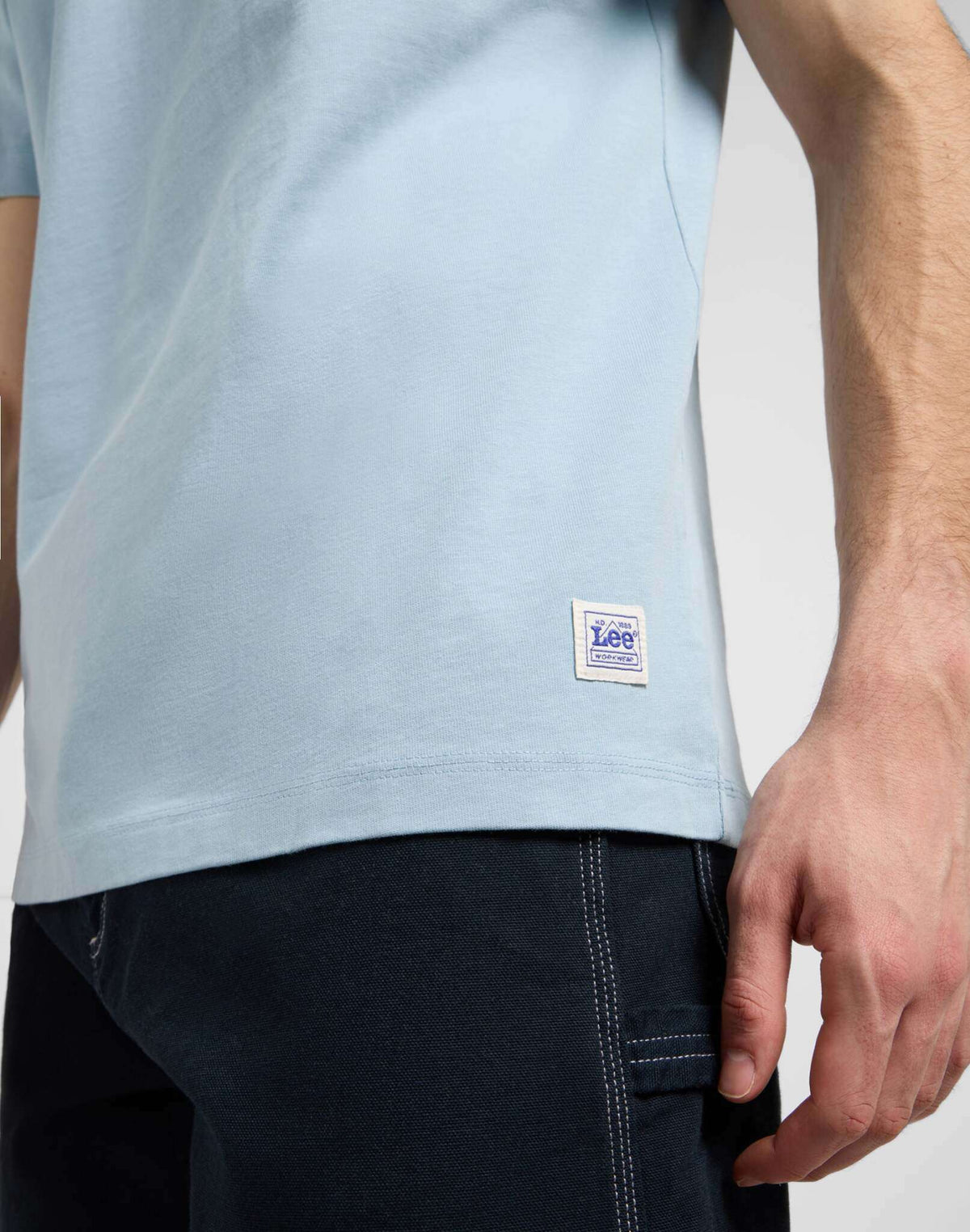 Ww Pckt Tee in Jet Stream Blue