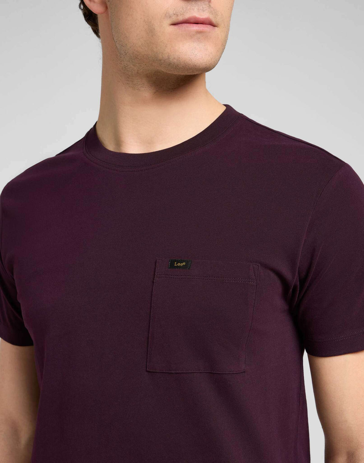 Ultimate Pocket Tee in Deep Wine