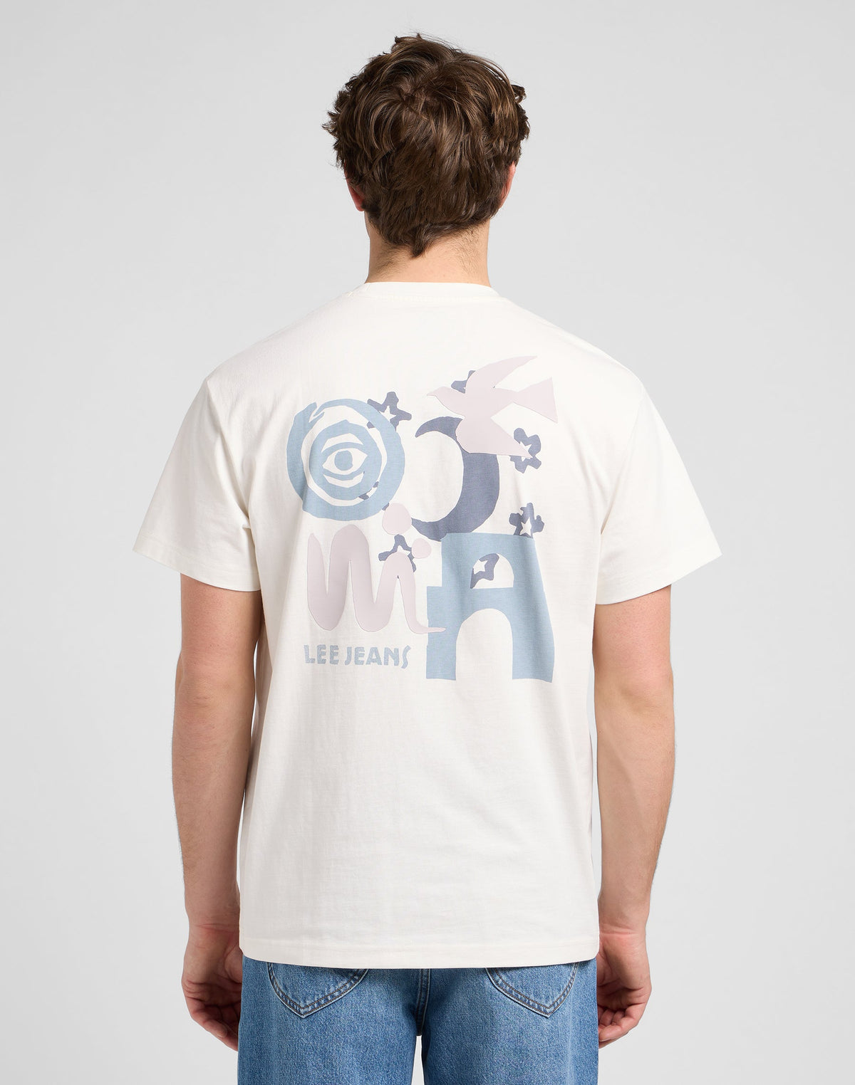 Ss Relaxed Graphic Tee in Ecru