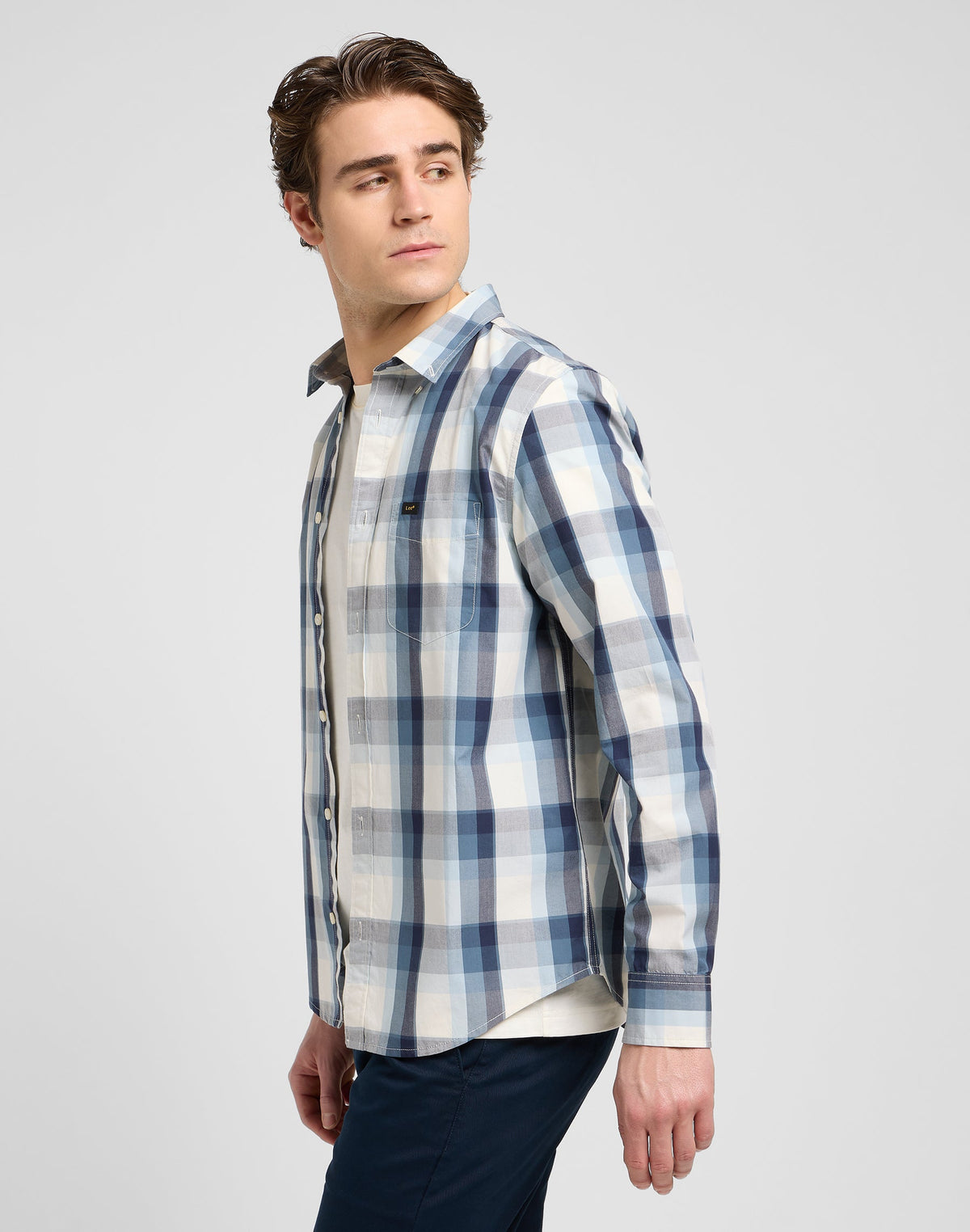 Lee Button Down in Vintage Blue Ombre