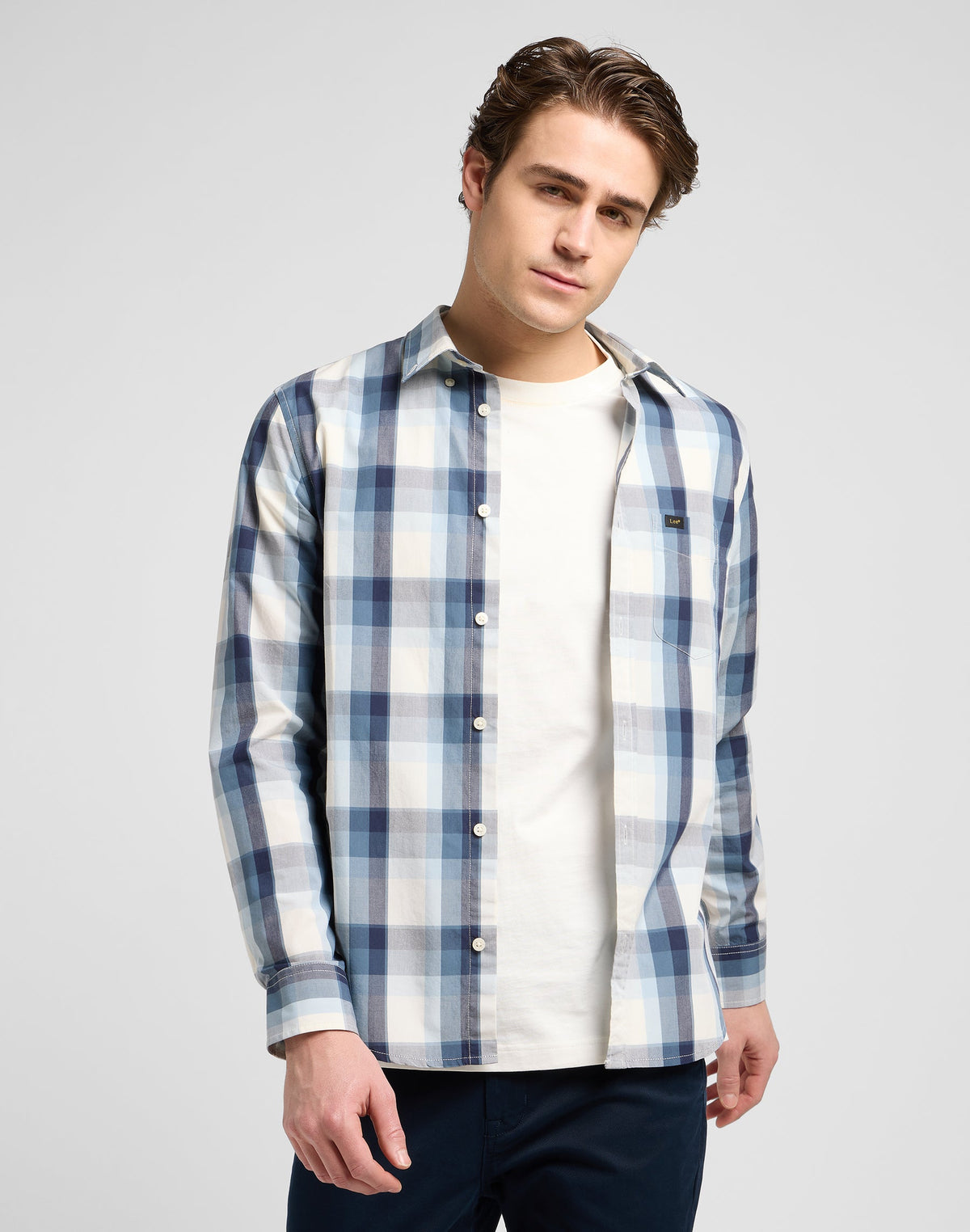 Lee Button Down in Vintage Blue Ombre