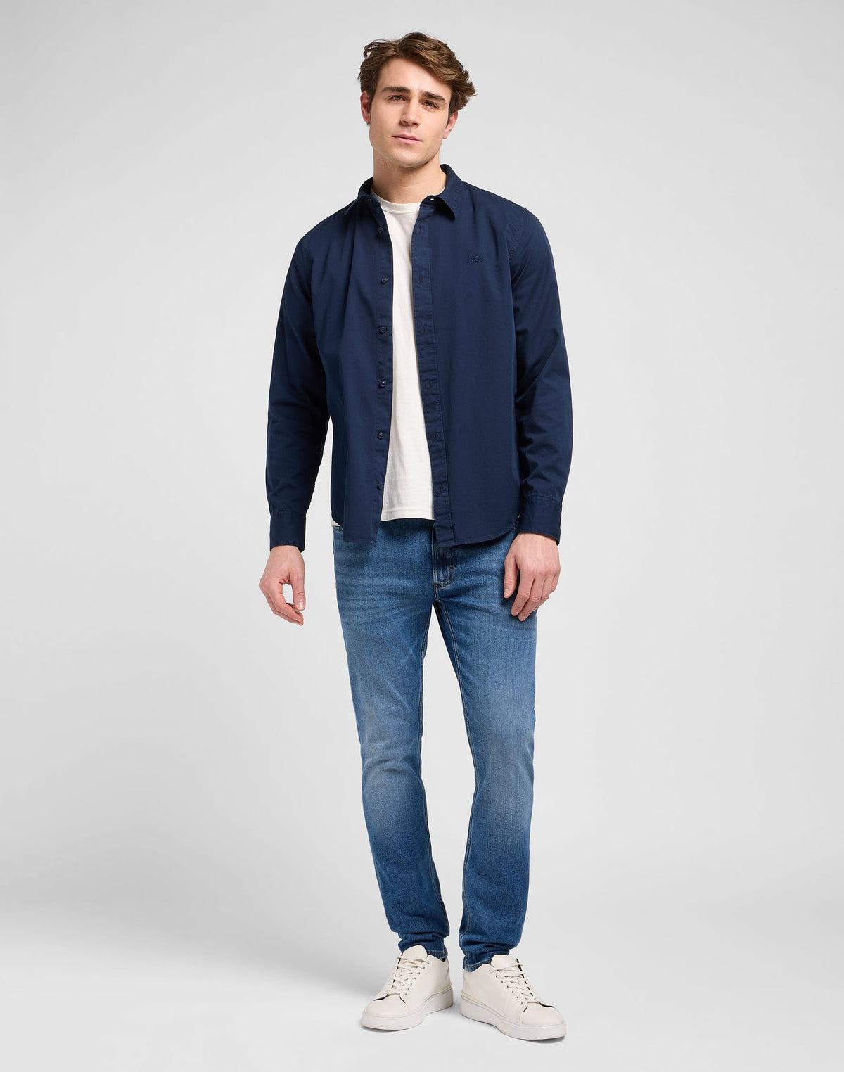 Patch Shirt in Rivet Navy