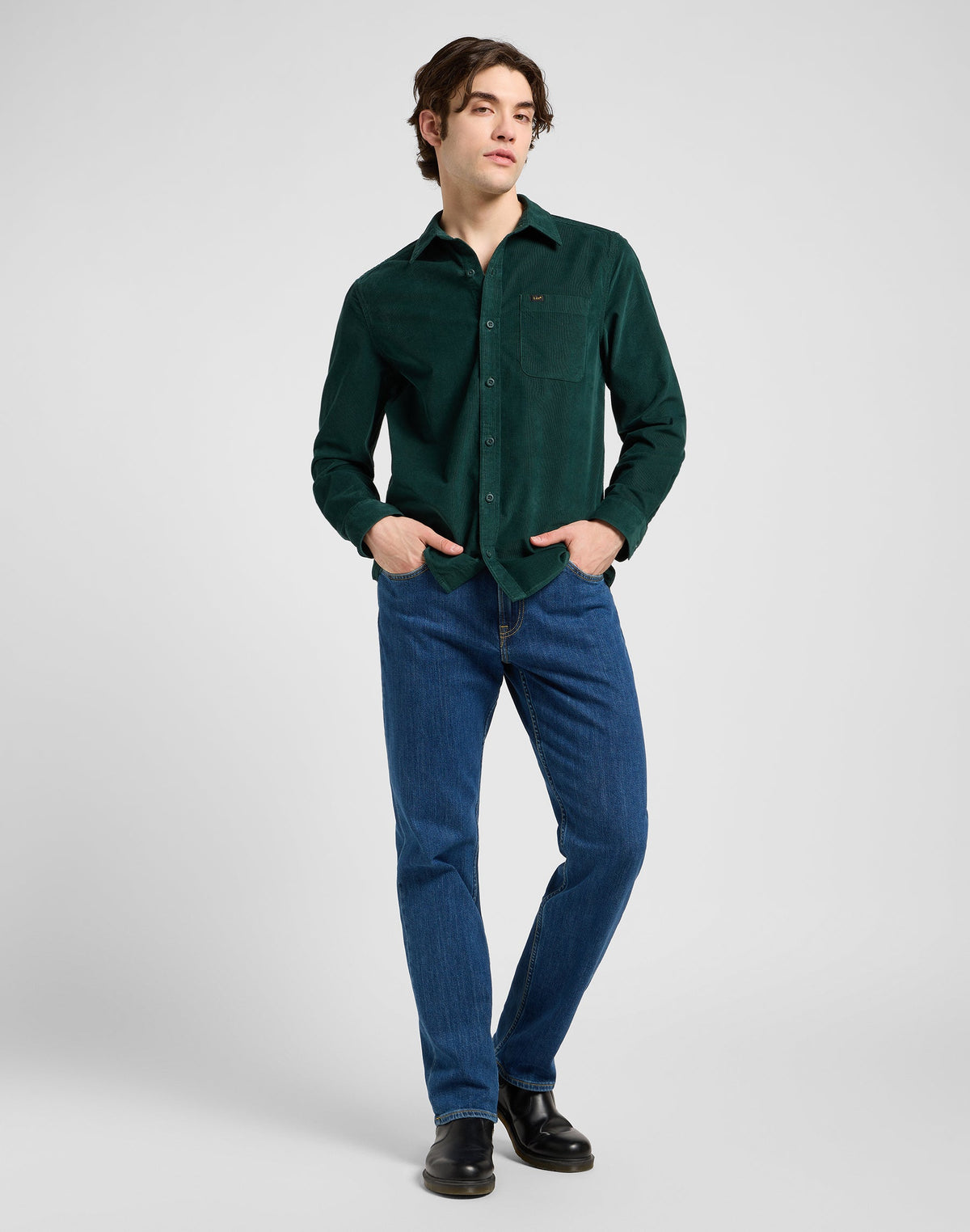 Leesure Shirt in Jade Forest