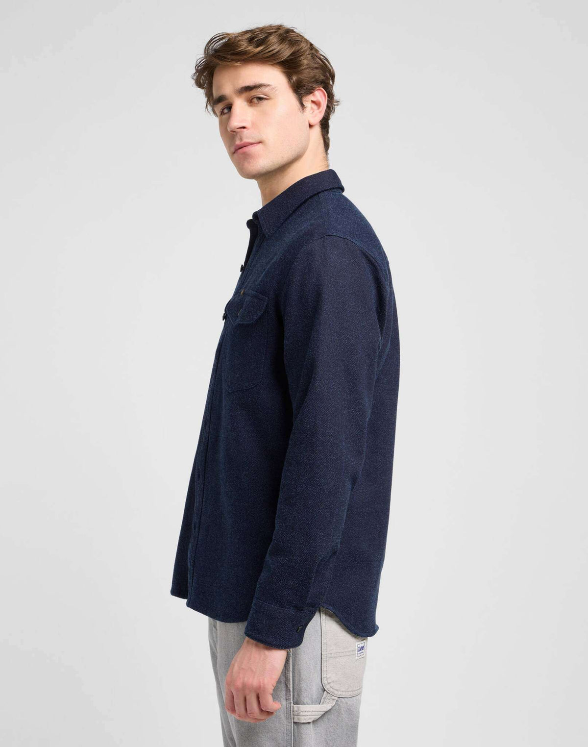 Workwear Shirt in Indigo Jaspe