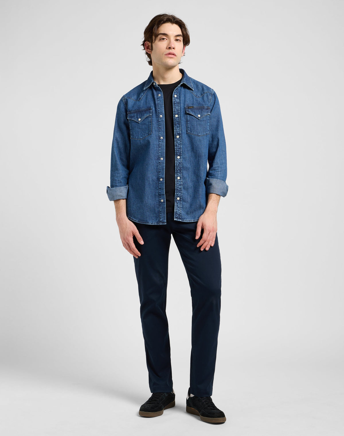 Regular Chino in Rivet Navy