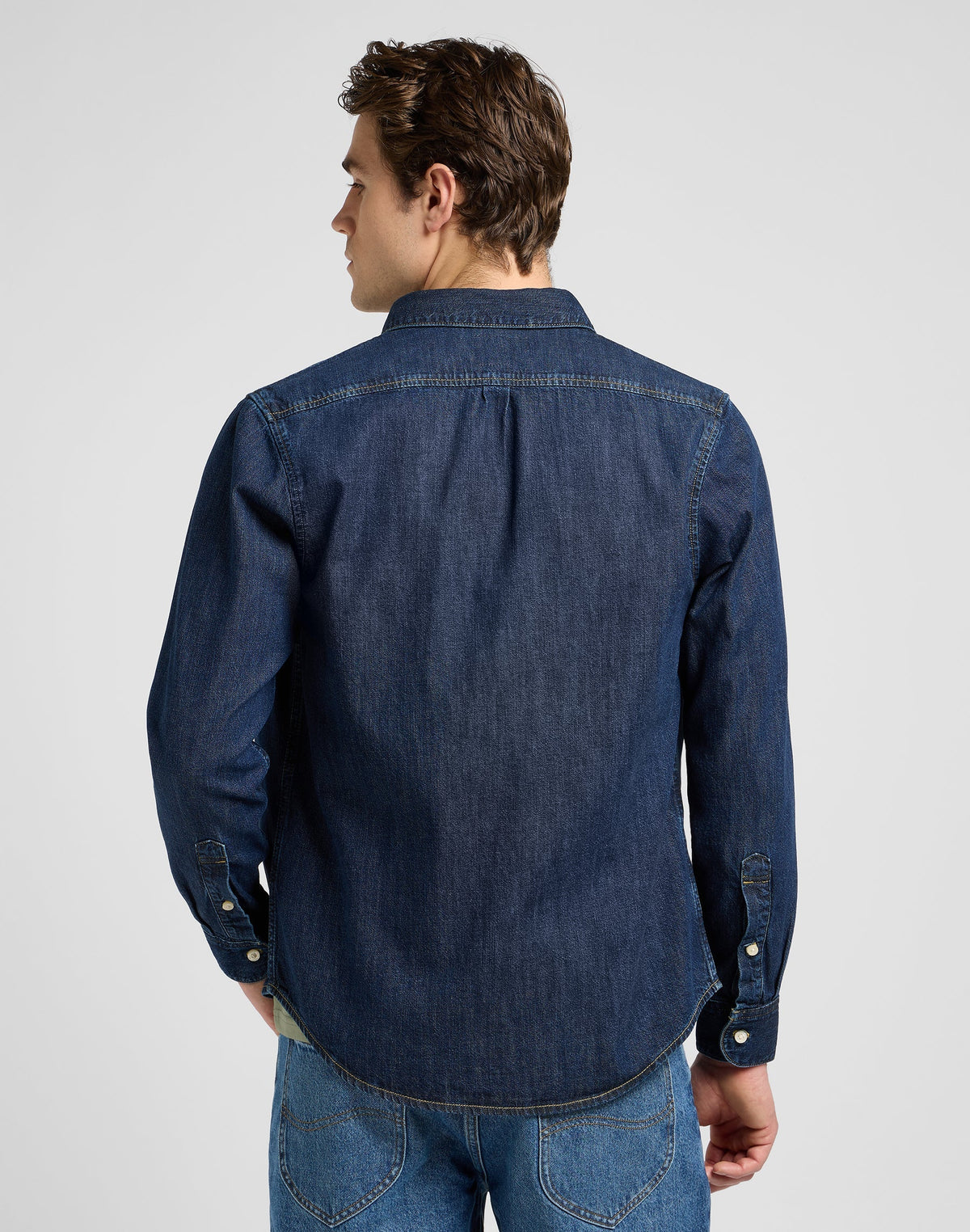 Lee Button Down in Mid Stone 2