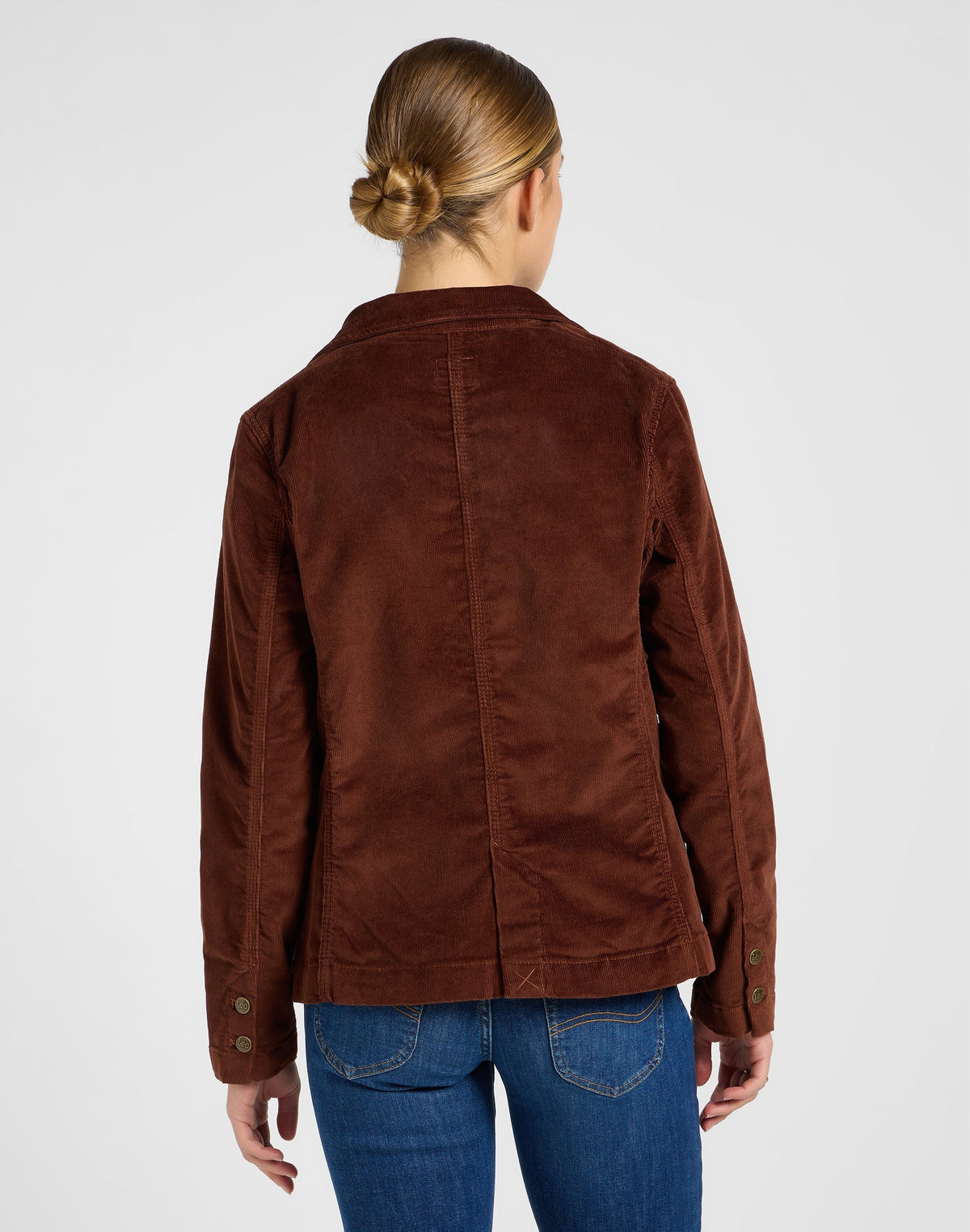 Structured Blazer in Luxe Brown