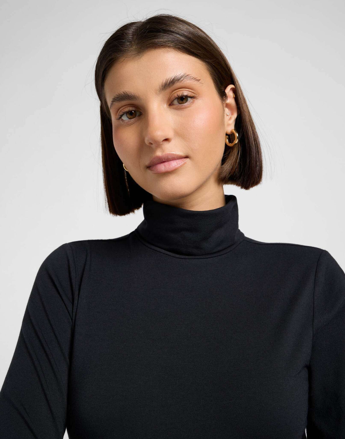 Ls Turtle Neck in Unionall Black