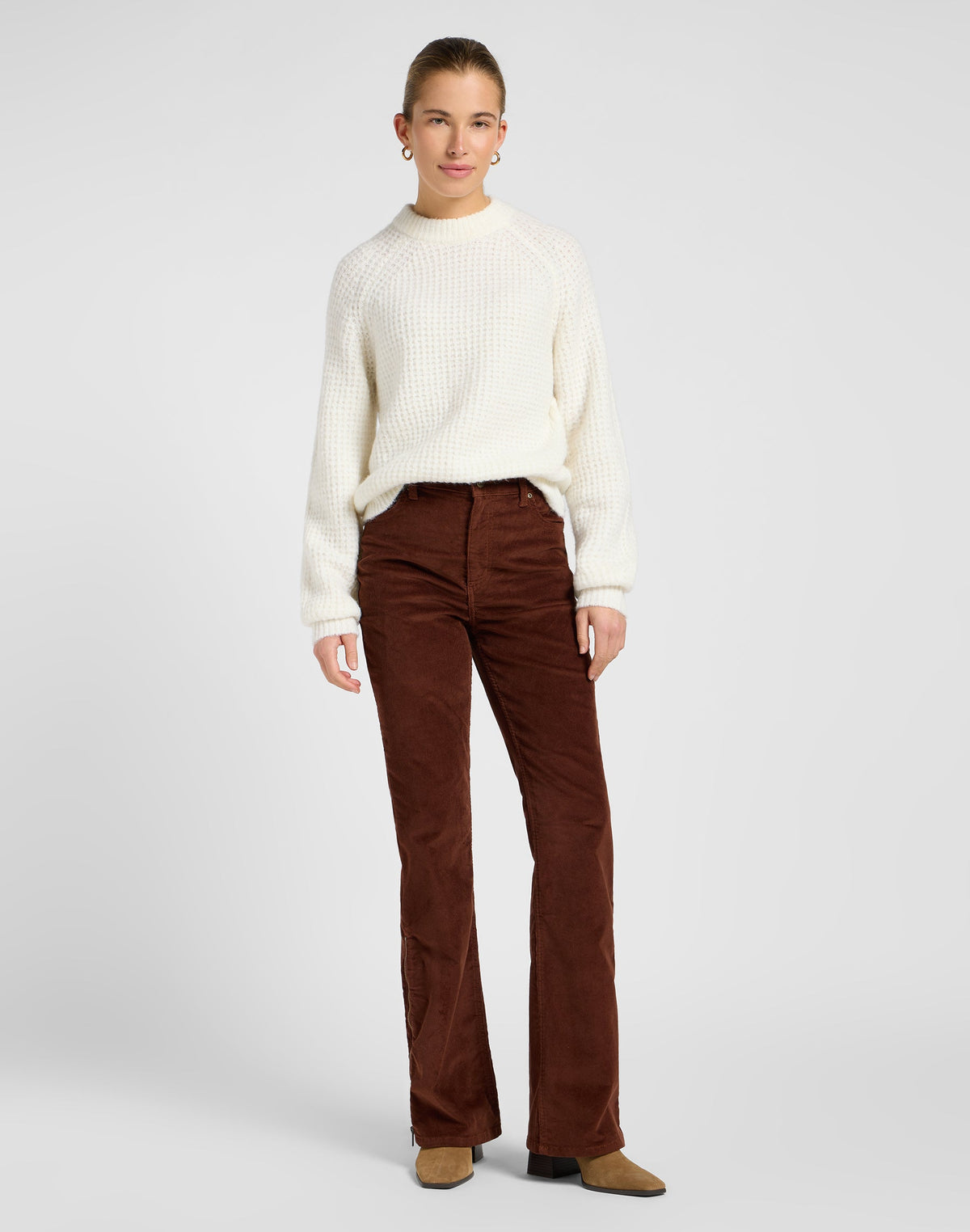 Knit Sweater in Ecru