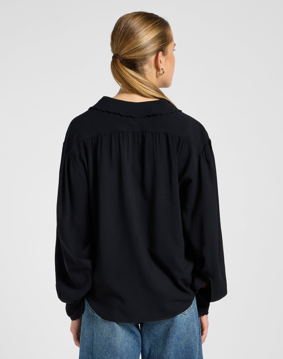 Statement Collar Shirt in Unionall Black