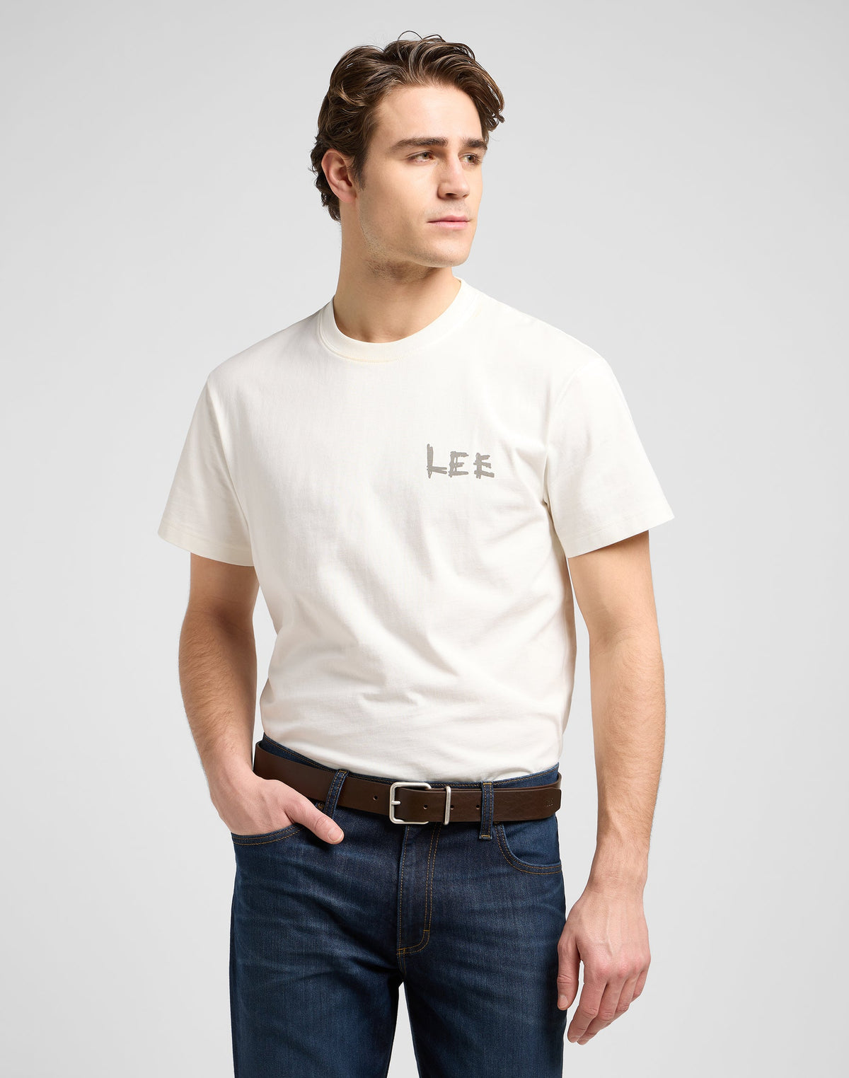 Casual Belt in Dark Brown