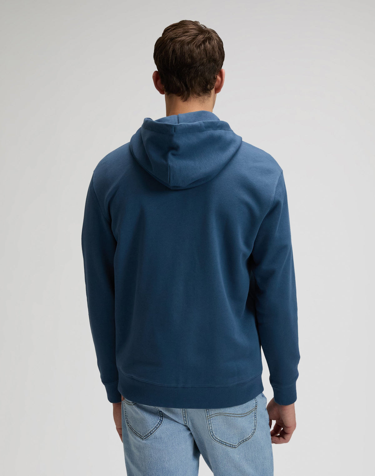 Ess Lee Full Zip Hoodie in Academy Blue