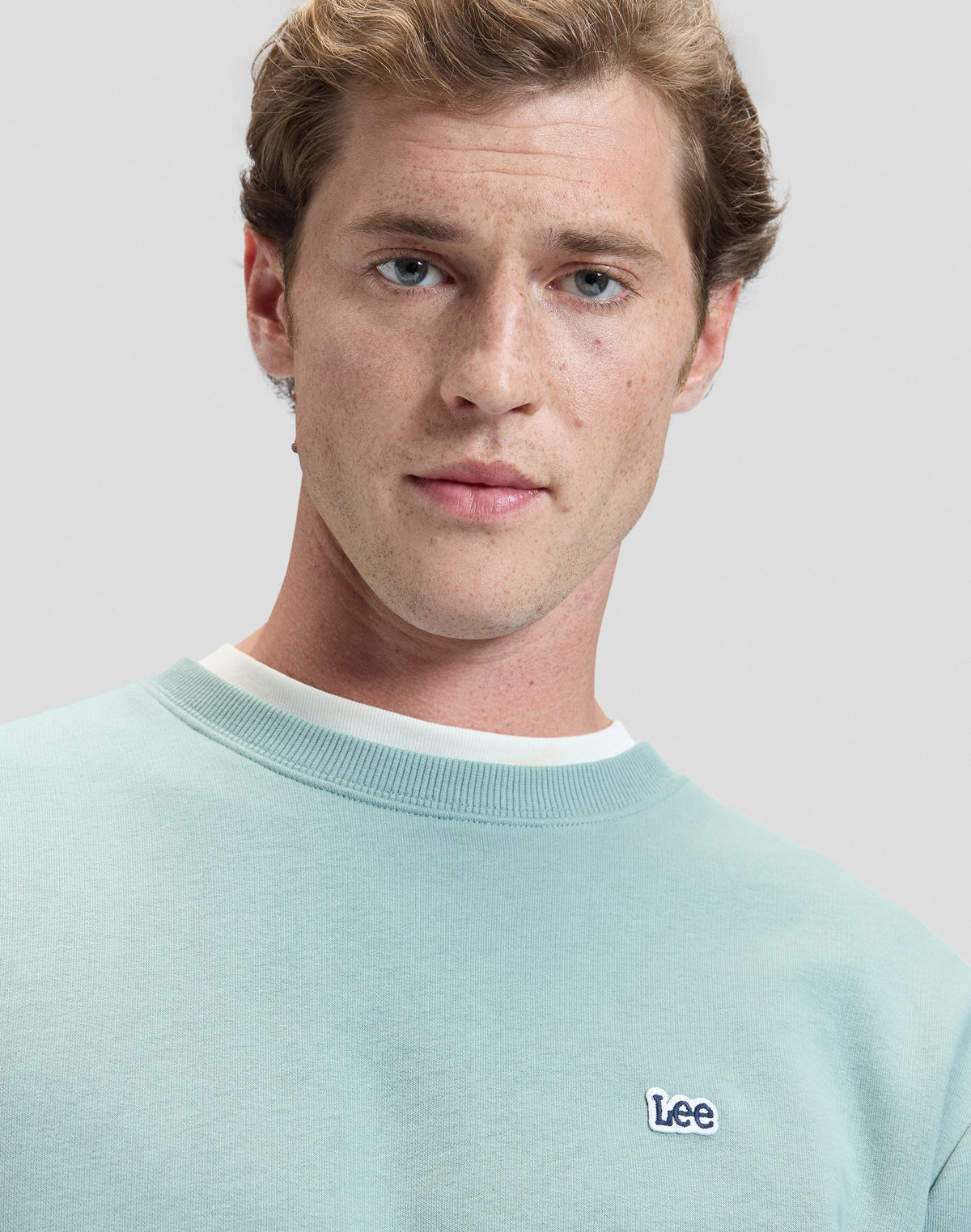Patch Crew Sweatshirt in Desert Sage