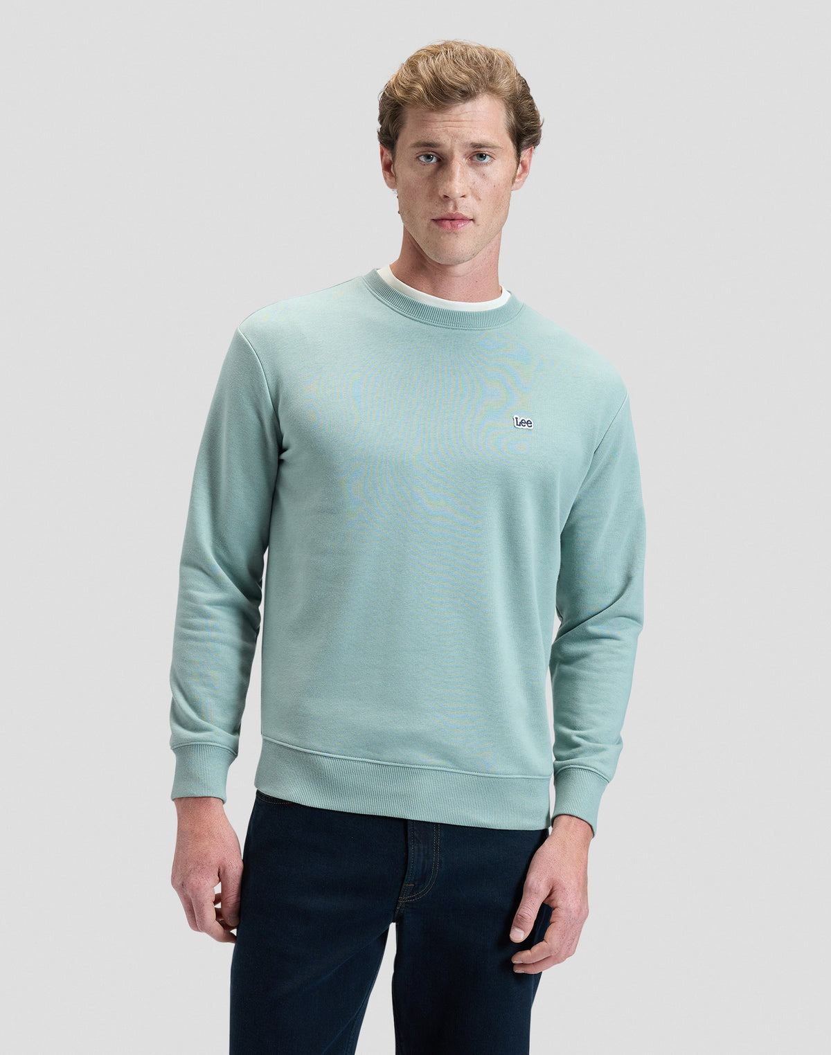 Patch Crew Sweatshirt in Desert Sage