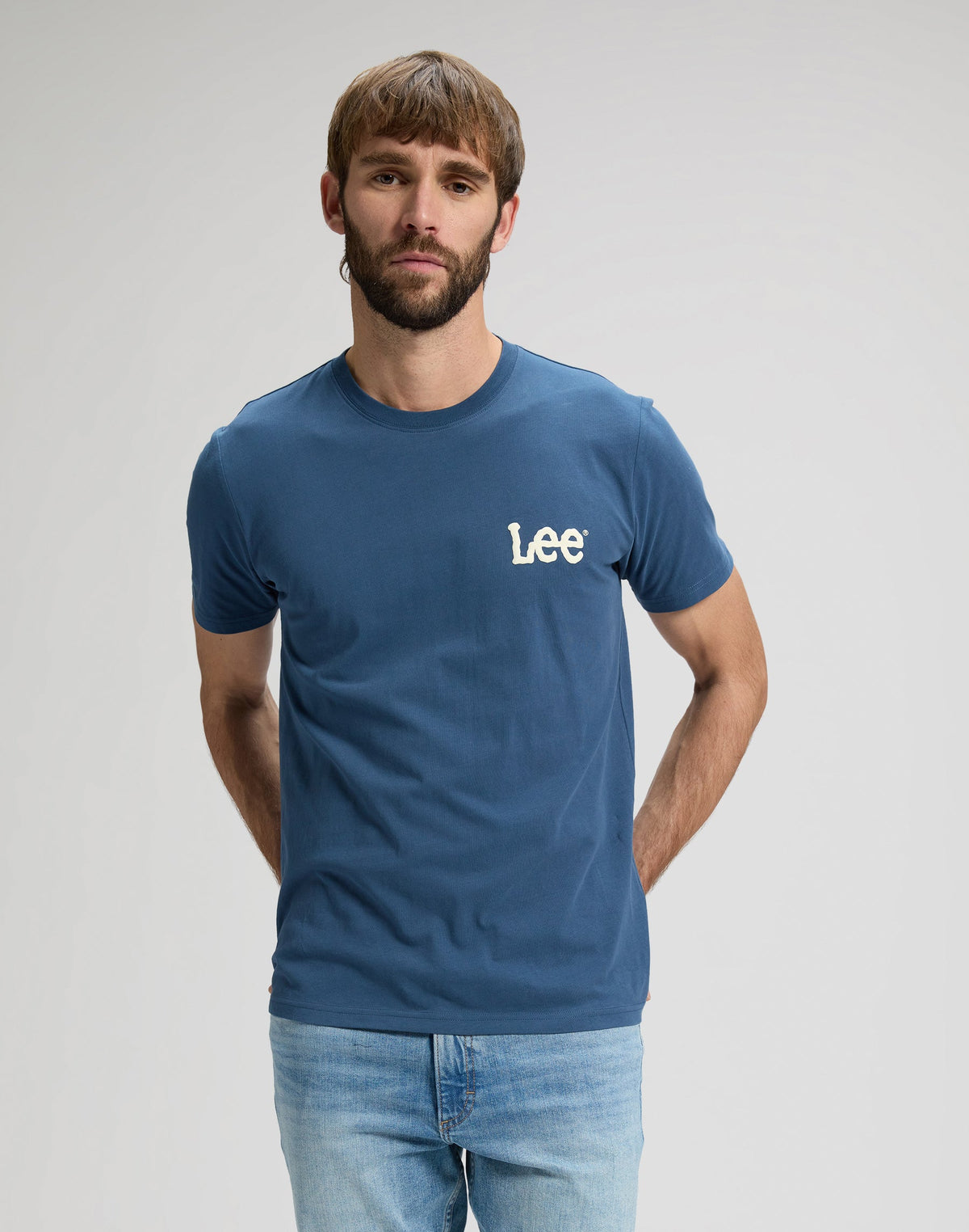 Medium Wobbly Lee Tee in Academy Blue