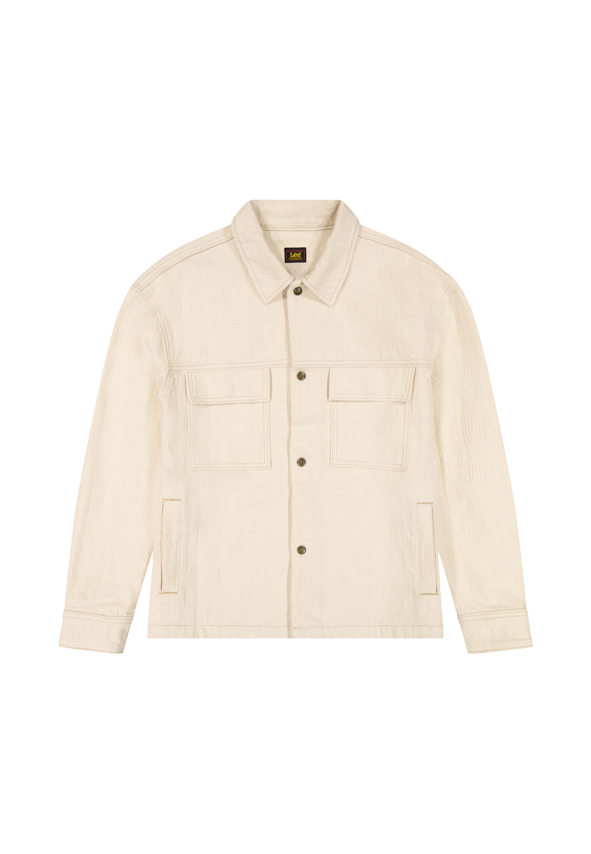 Jacquard Jacket in Natural Greige