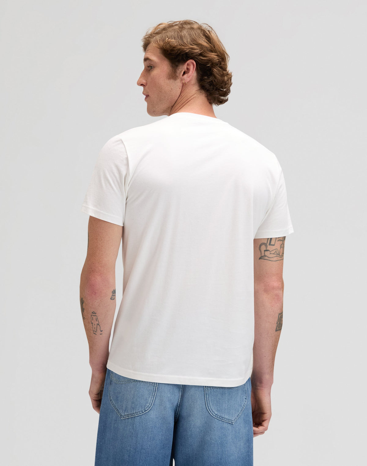 Lee Stitch Tee in Bright White