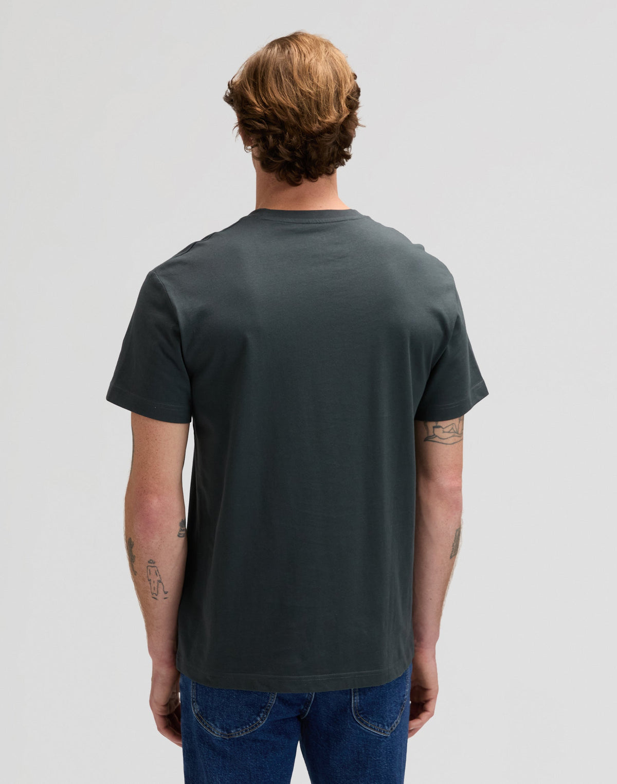 Lee Flag Tee in Washed Black