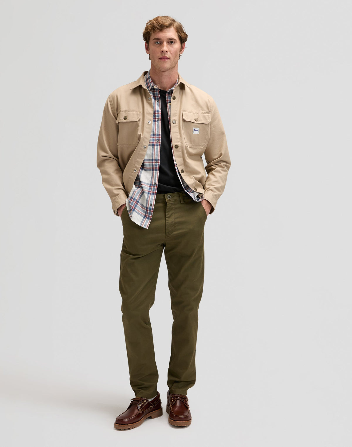 Ss Western Shirt in Academy Blue Plaid