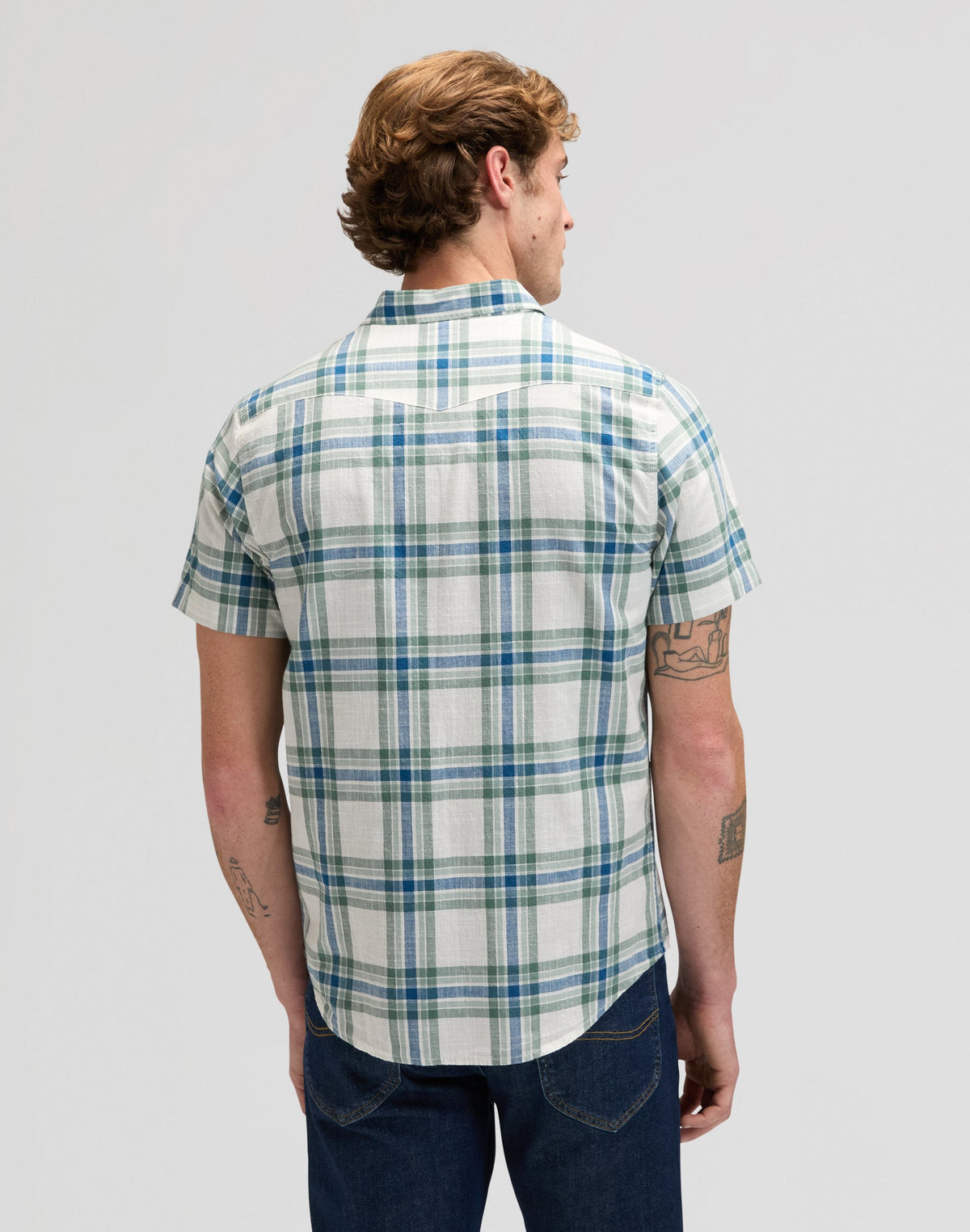 Ss Western Shirt in Desert Sage Plaid