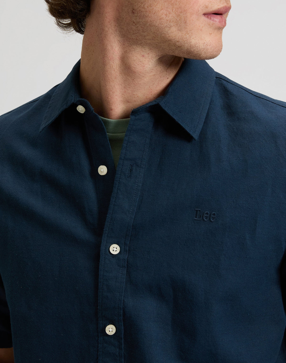 Ss Lee Shirt in Rivet Navy