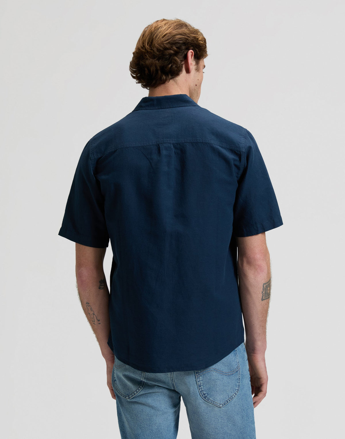 Ss Lee Shirt in Rivet Navy