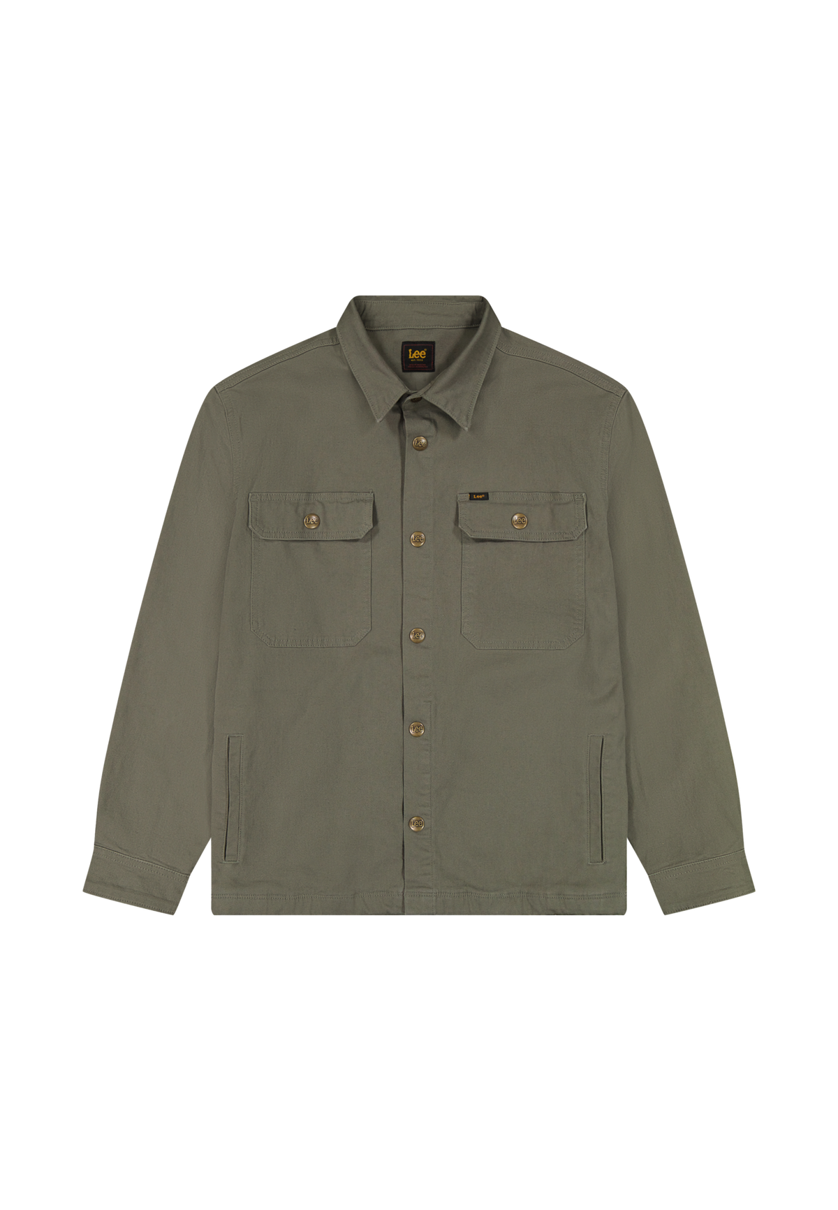 2 Pocket Overshirt in Lichen Olive