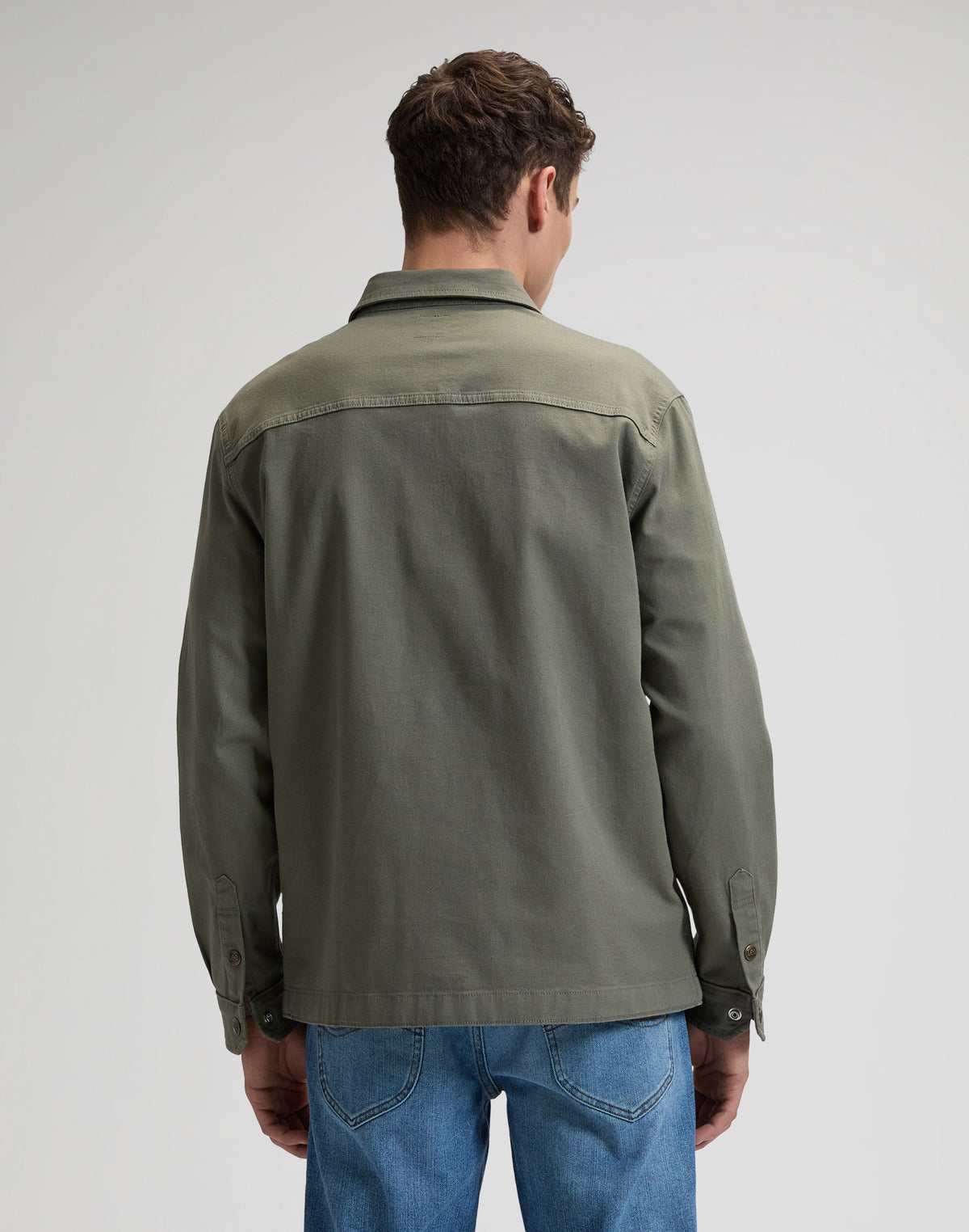 2 Pocket Overshirt in Lichen Olive