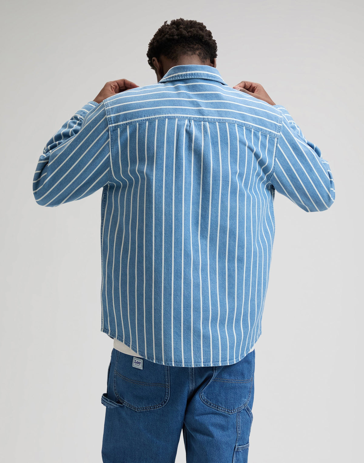 Workwear Button Down in Denim Stripe